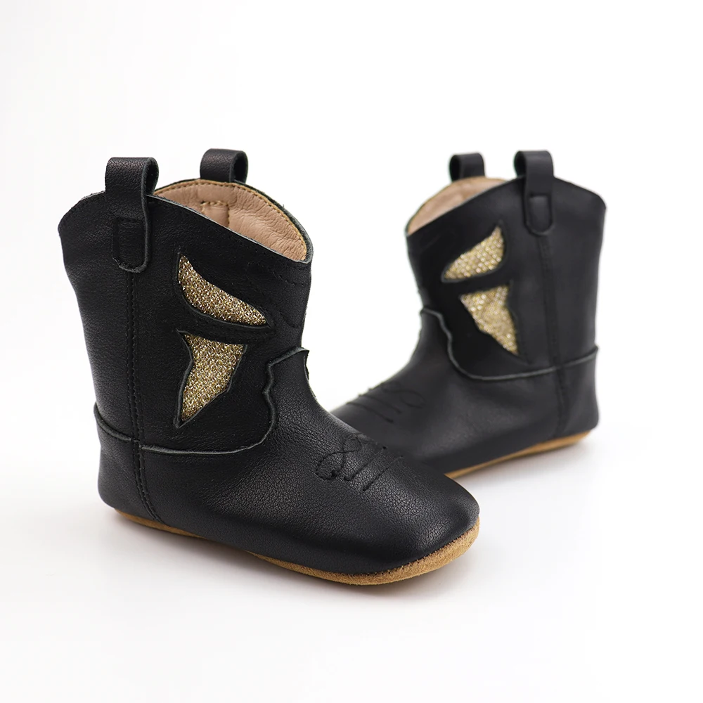 Winter newborn infant baby booties girls baby cowboy boots for toddler boys baby boots