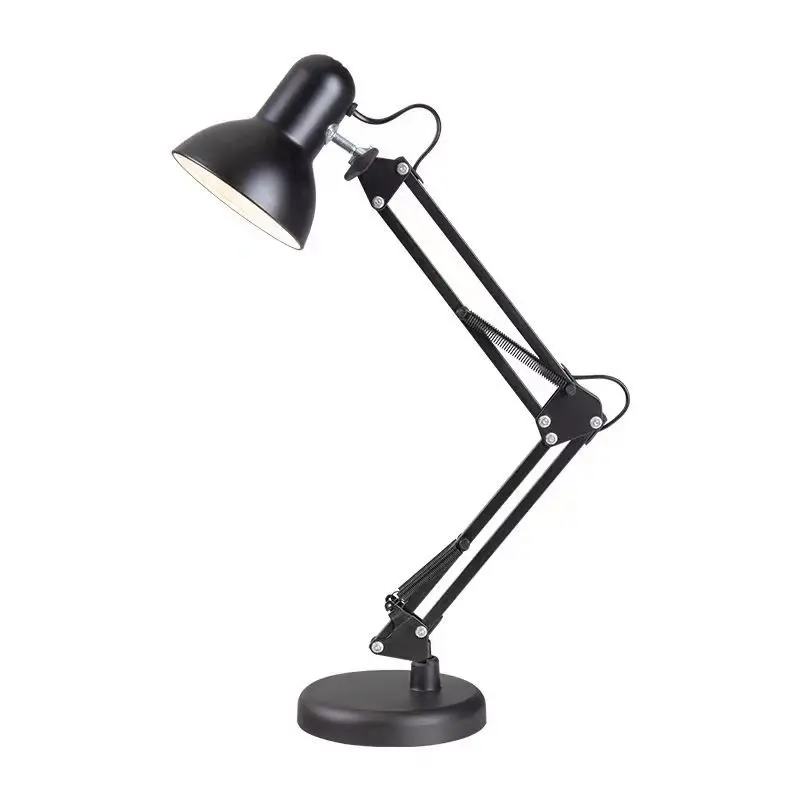 Modern 360 Degrees Adjustable metal eye protection led long arm folding table lamp for study desk