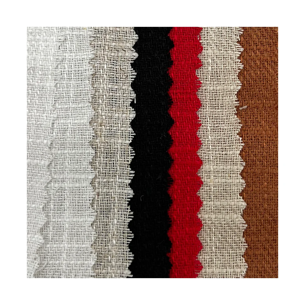 XINHE In Stock High quality 20% linen 80% viscose twill slub linen for bed linen sets fabric