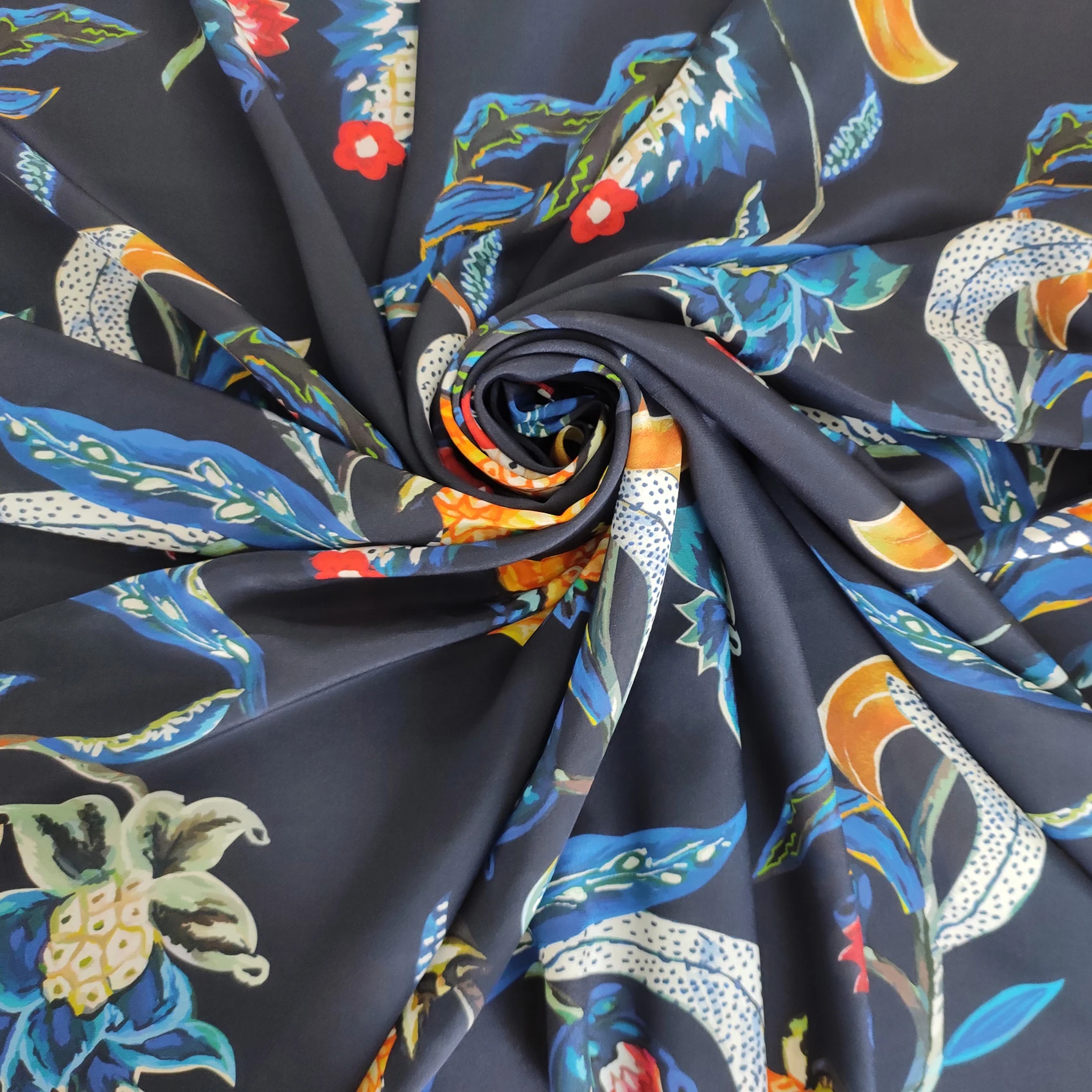 Шелковая ткань Жоржетта лучшего качества, шелковая ткань