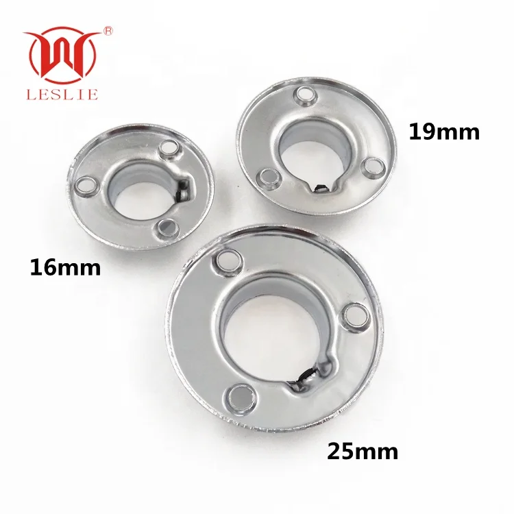 Beautiful finishing Rod End Support Sockets Fitting Stainless Steel Pipe Forged Flange for Closet Pole