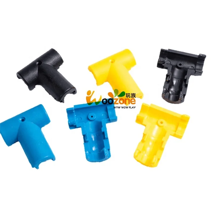 16mm Plastics T Cross Connector for Playground Climbing Combination Rope Net Frame for Kids Outdoor