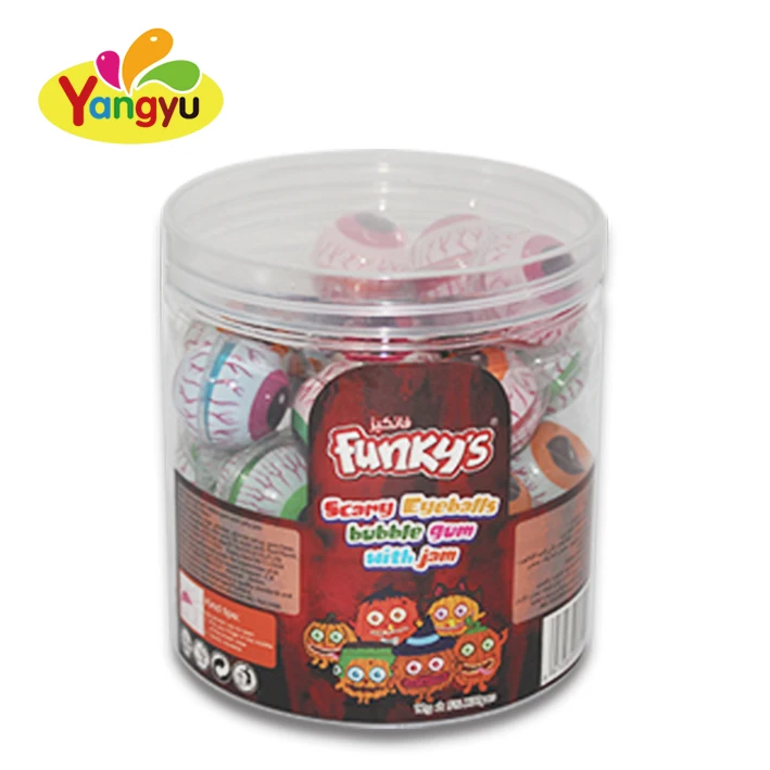 Страшная жевательная резинка для глазного шарика с фруктами, желе, джем, конфеты