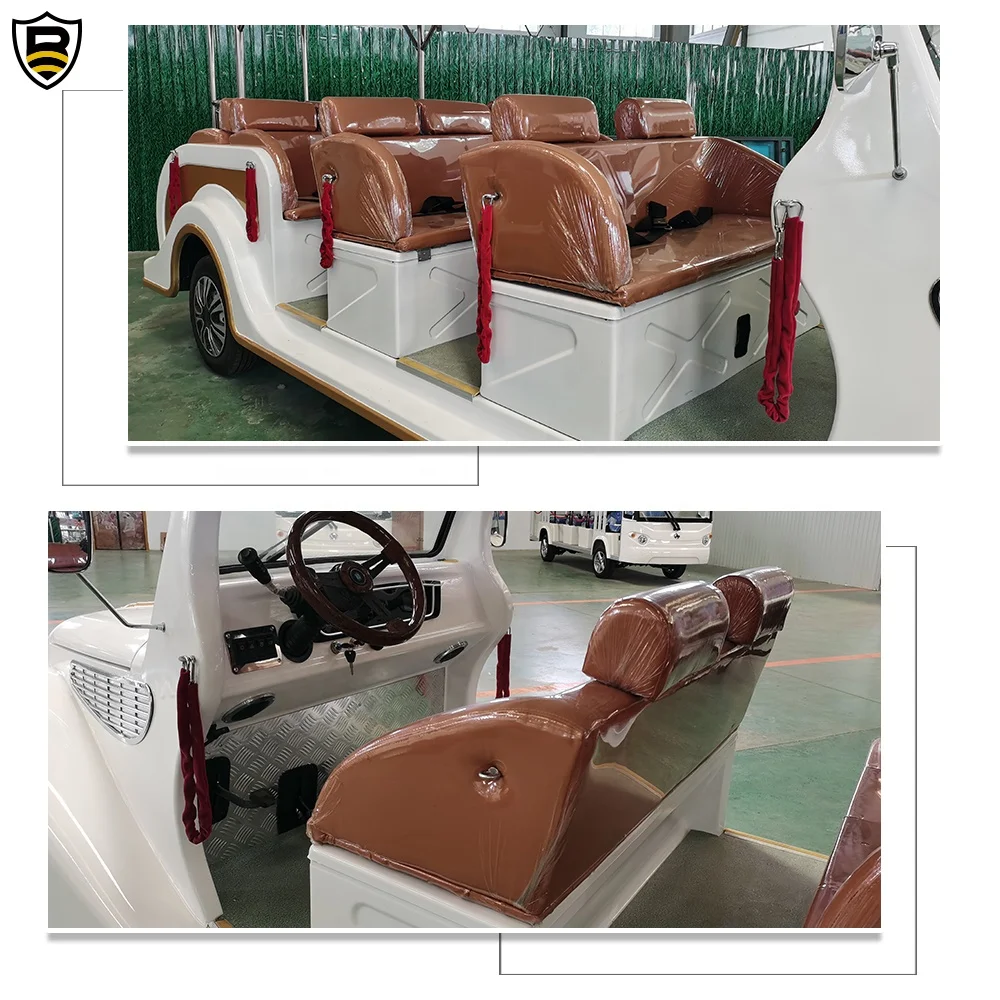 Oldtimer Car 14 Seat 72V Retro Sedan Car Vintage Electric Car For Sale