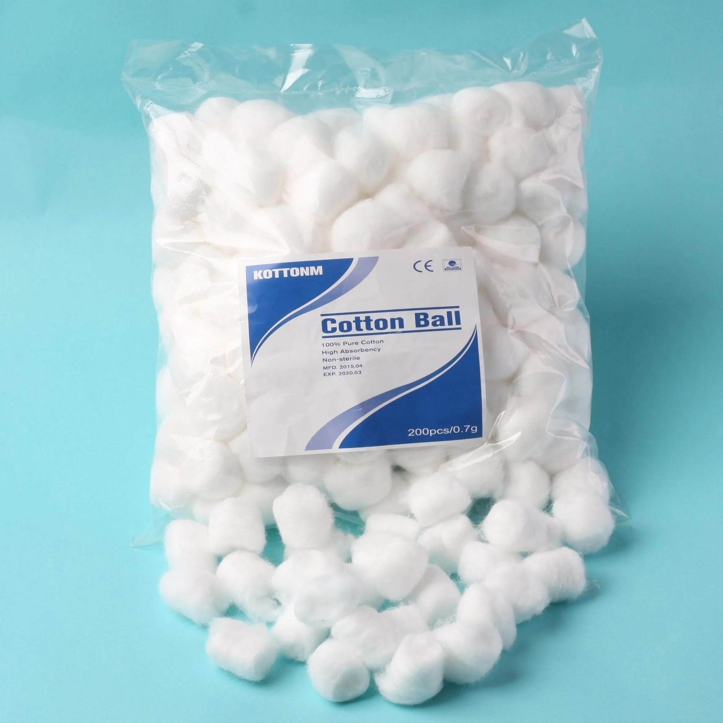 High quality first aid kit use disposable cotton ball for medical dressings