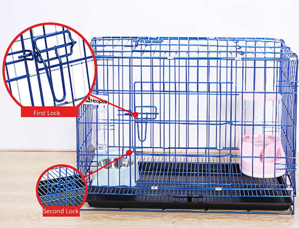 Hoopet Stainless Steel Dog Cat Rabbit Cage Tray Indoor Interior for All Animal Products
