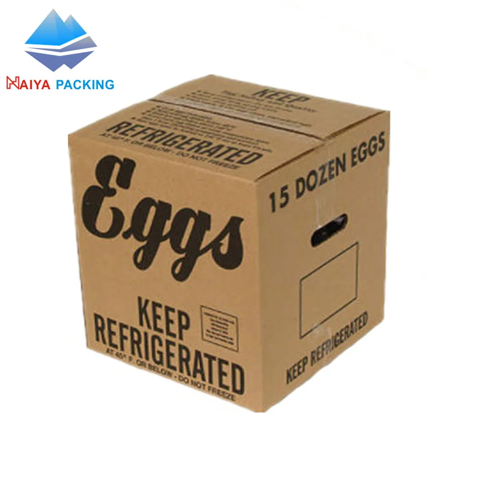 wholesale hot sale cheap customized  corrugated  carton egg packaging boxes with eggs tray