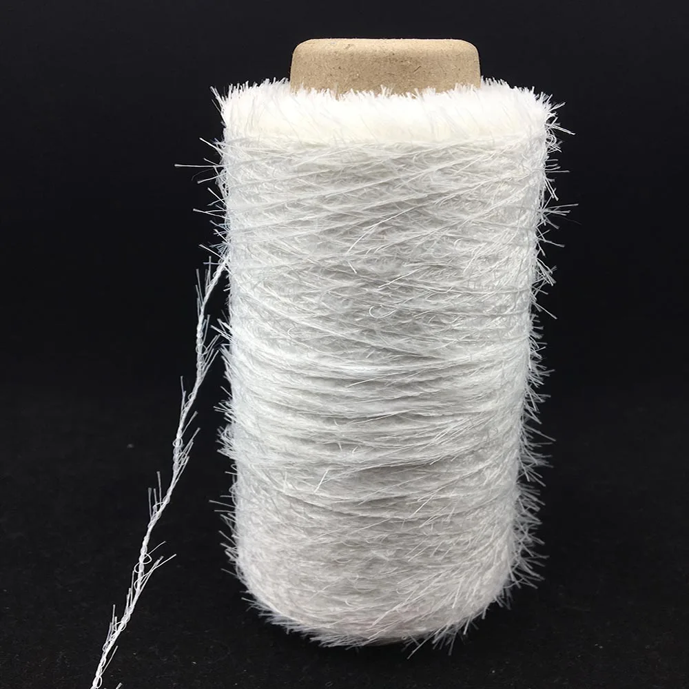 China factory good price 100% polyester fancy feather yarn imitate mink hair yarn 1.3 cm 2 cm 4 cm on stock