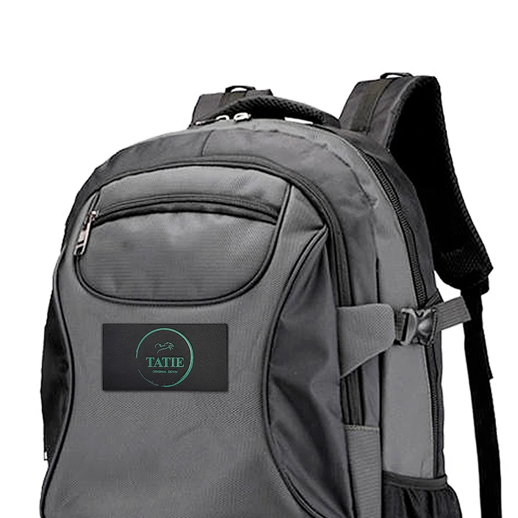 Factory custom Wholesale Luxury Garment Clothing Pu Rubber Leather Patch Labels Customized Brand Name Logo Jeans Patches