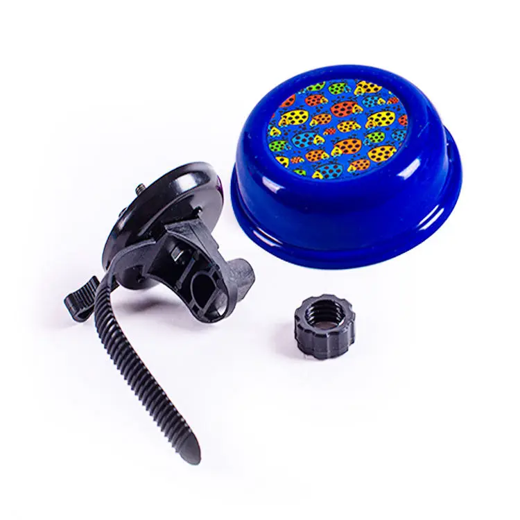 Factory Supply Mini Bike Bell Aluminum Flower Custom Pattern Logo Colorful Cycling Kid City Road Mini Bicycle Bell