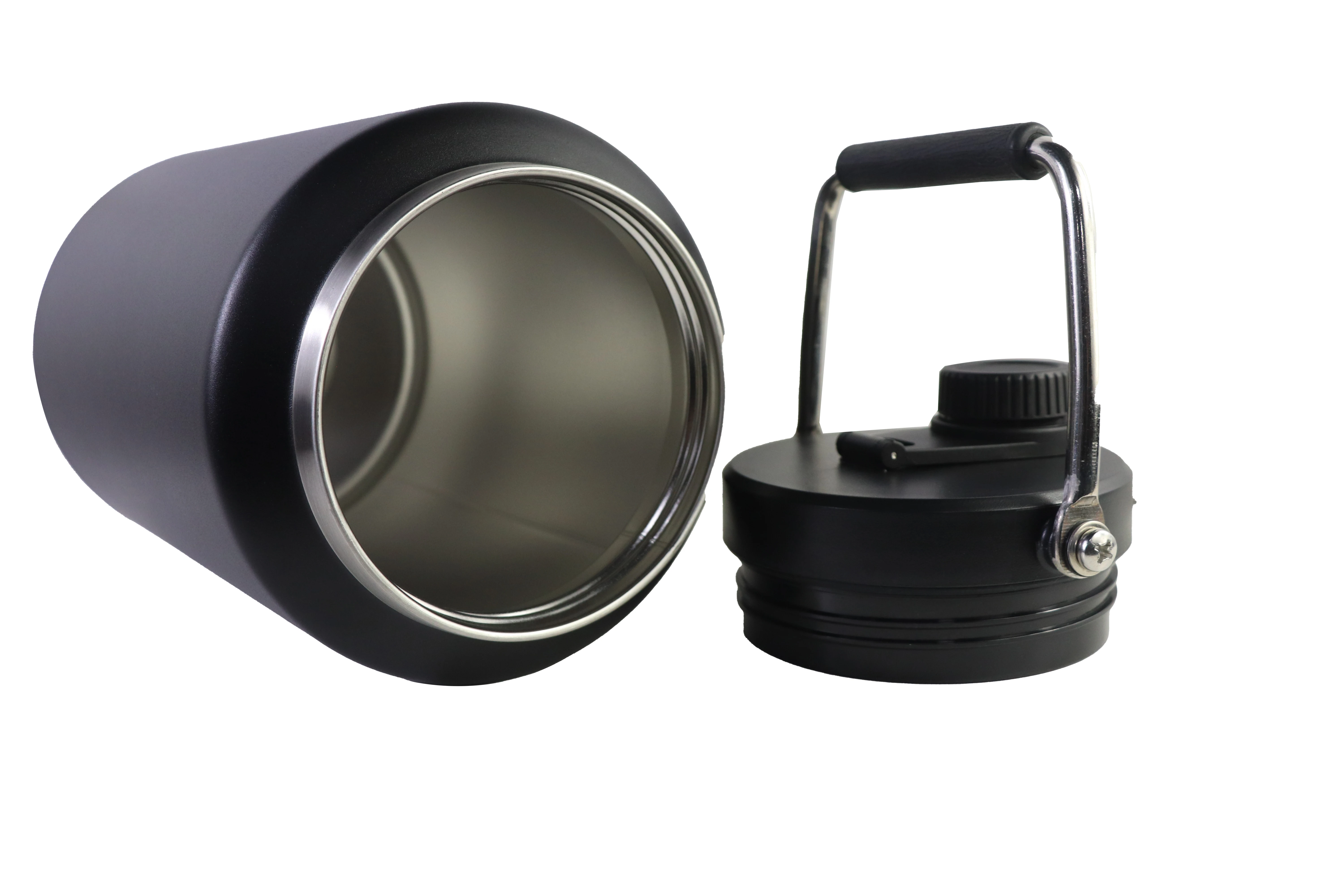 128 oz beer growler 1 Gallon flask Insulated Water Bottle Stainless Steel cooler ice bucket Vacuum Jug for Cold & Hot Drinks