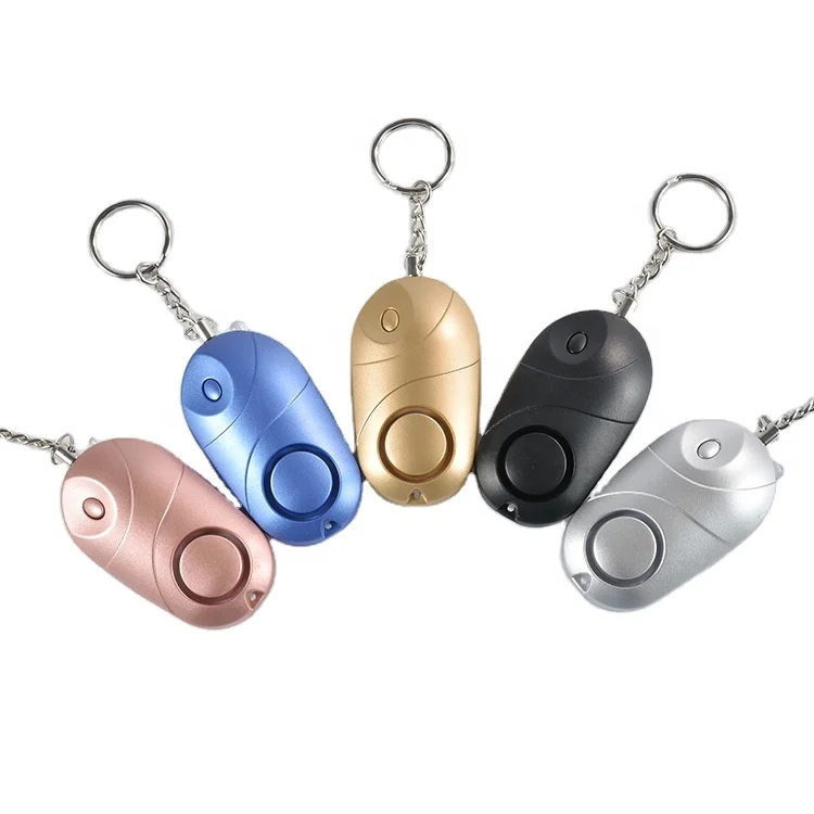 Defence Women Led light Self Defense Alarm Personal Button Safety Keychains Security Alarm Keyring