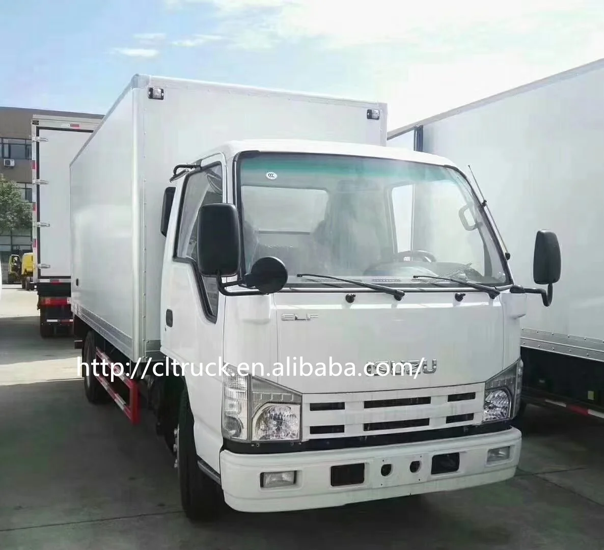 ISUZ-U 4X2 Corrugated Steel cargo van truck 3.5 tons van cargo truck