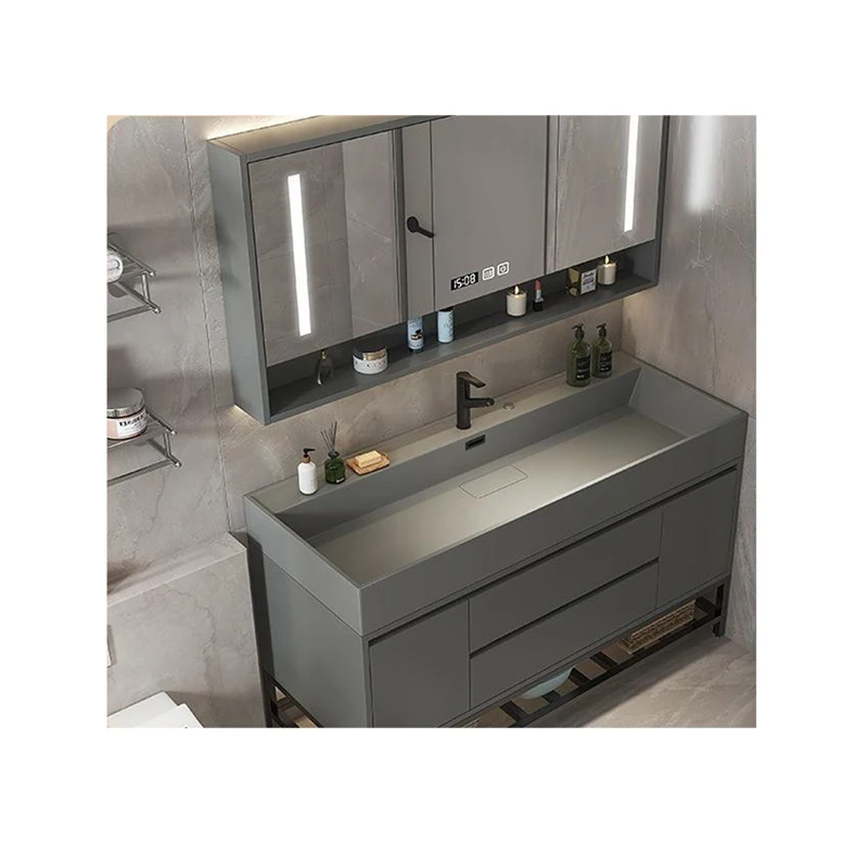 Wholesale Price High Quality New Style Low Price Solid Wood Bathroom Cabinet For Bathroom