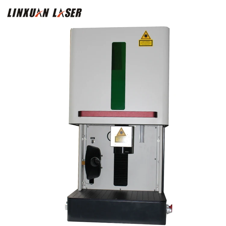 Safety Alarm Enclosed Laser Marking Machine  20W 30W 50W CE Certification  Air Cooling Fiber Laser Marking Machine Price