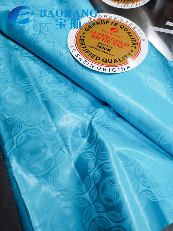 100%cotton Fabric Africa Getzer Bazin Riche 70x70