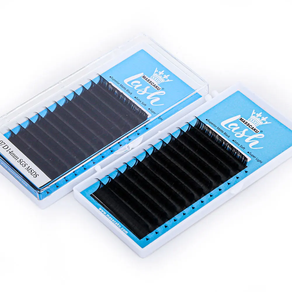 Cashmere Classic C D Curl Satin Faux Mink Private Label 8-20mm Cashmere Wholesale Individual Lashes Extensions