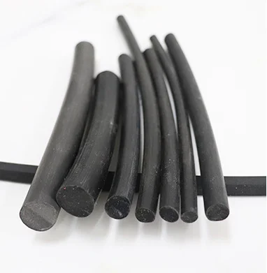 High temperature resistant fluorine rubber sealing strip FPM sealing strip FKM round strip fluorine rubber O-type oil resistant