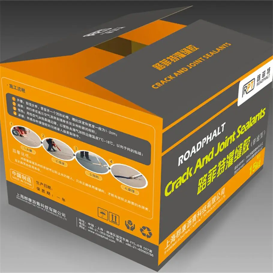 Pouring crack glue for repairing highway road crack