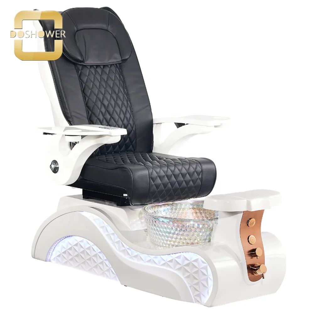 Diamond Quilted Pedicure Stool Of LED Lighting Pedicure Chair With Air Vent System For Gold Edition Pedicure Spa Discharge Pump.png