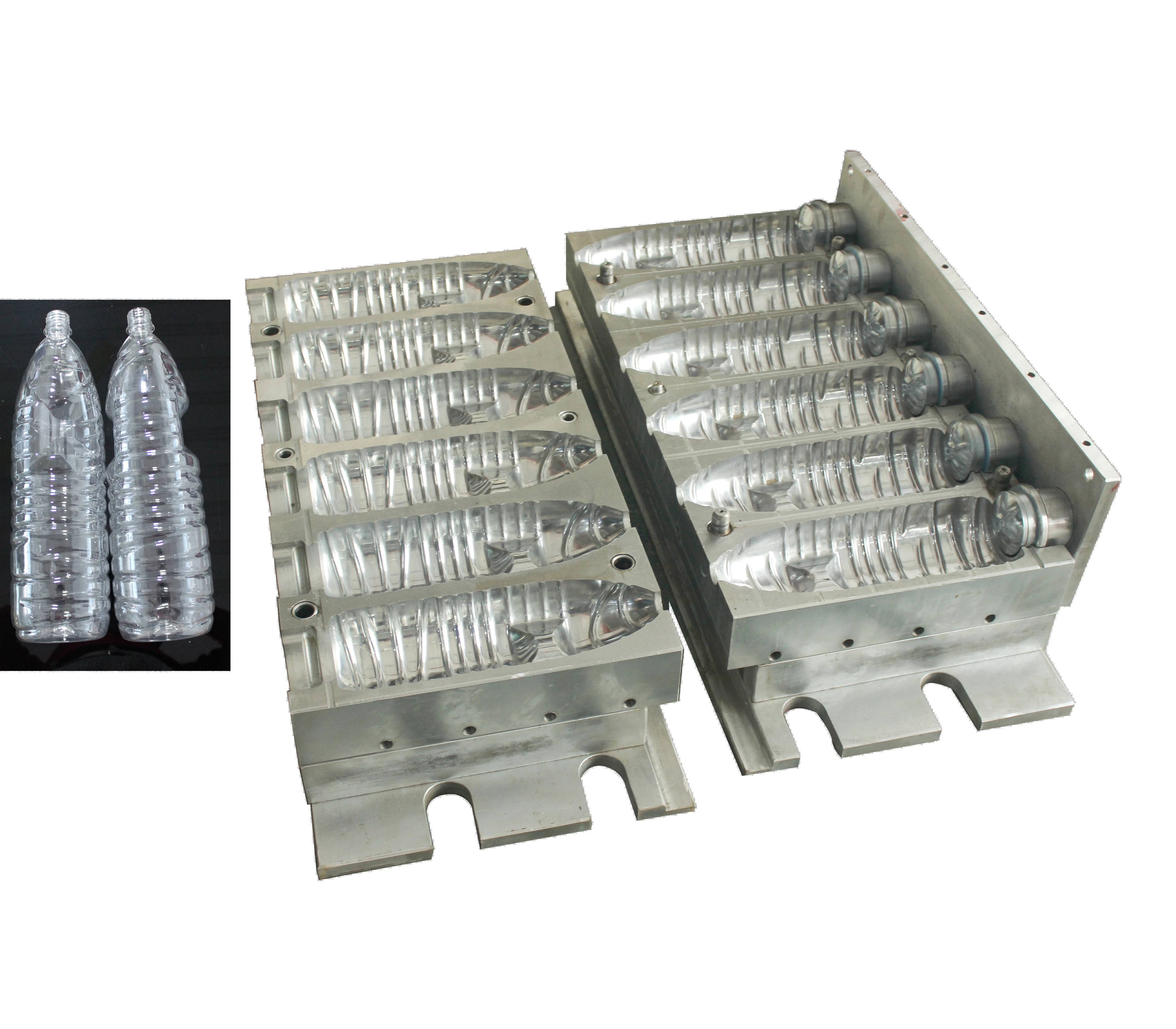 6 cavity High Speed Blowing Pet Bottle Mould For 500ml Oil Water Bottle