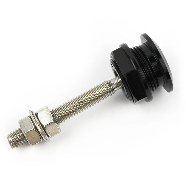 Black Aluminum Bumper Quick Release Latch Fasteners Set for Car Trunk Fender Hatch Lid