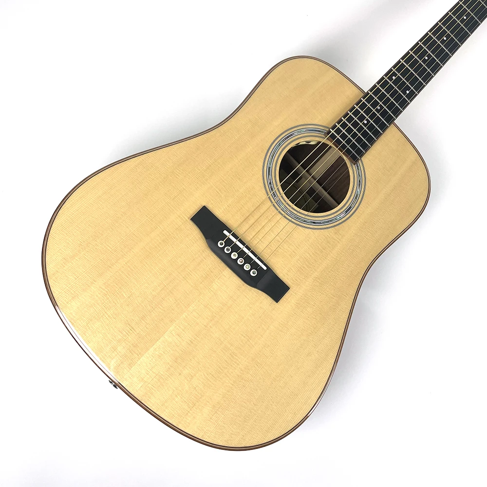 East Luthier Sitka цельная Еловая деревянная 41-дюймовая Акустическая гитара дредноут