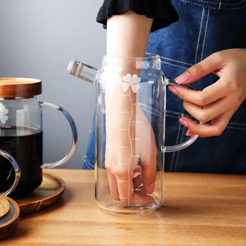 39Years Factory New Style Kitchenware Oil Vinegar Dispenser Glass Oil Bottle 400/700/1000ml Capacity