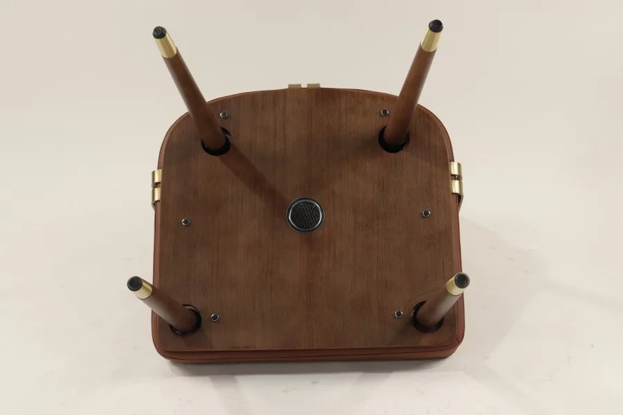 Mid century modern design upholstered cafe chair plywood comfort Cricket Dining Chair walnut for kitchen restaurant hotel