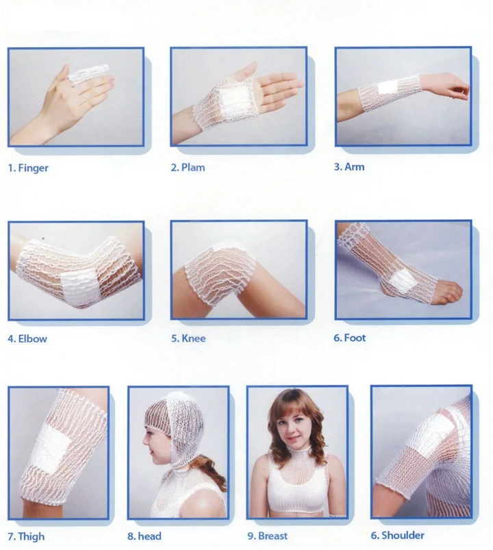 Medical Tubular Net Bandage Elastic Bandage  for head