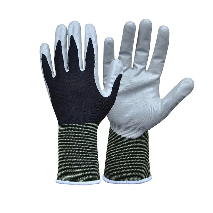 Factory made black latex gloves Anti-slip and breathable work latex gloves for carrying thing