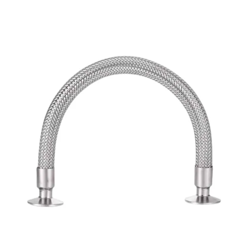 Stainless Steel Equal Sanitary Metal Corrugated Pipe with round Head Flange Connection