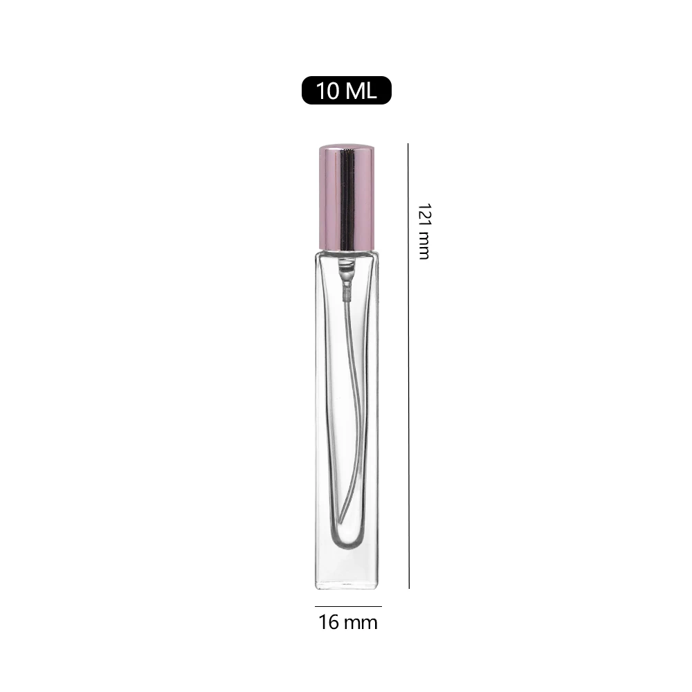 10ml Travel Perfume Bottle Portable Refillable Perfume Atomizing Bottle New Design Square Perfume Bottle