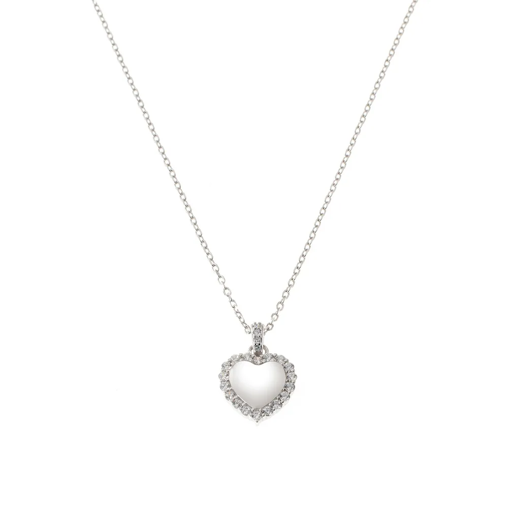 MCT Good quality Custom 2024 Hot Sale Fancy Heart Luxury Heart Dangling Charm Necklace Gift Wedding Bridal Jewelries Girl