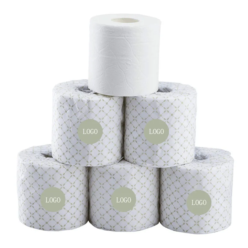 Fsc certified biodegradable premium home bathroom soft toilet paper bulk bamboo 2/3 /4 ply toilet roll wrapped toilet paper
