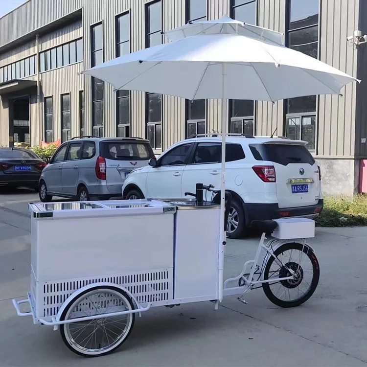 Hot Selling 156l Three Wheel Bicycle With Chest Freezer Ice Cream Tricycle