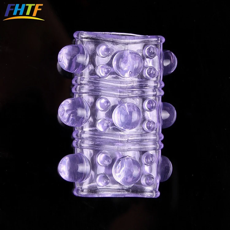 Silicone Cock Ring Men Delay Sex Toys Reusable Condom Penis Sleeve