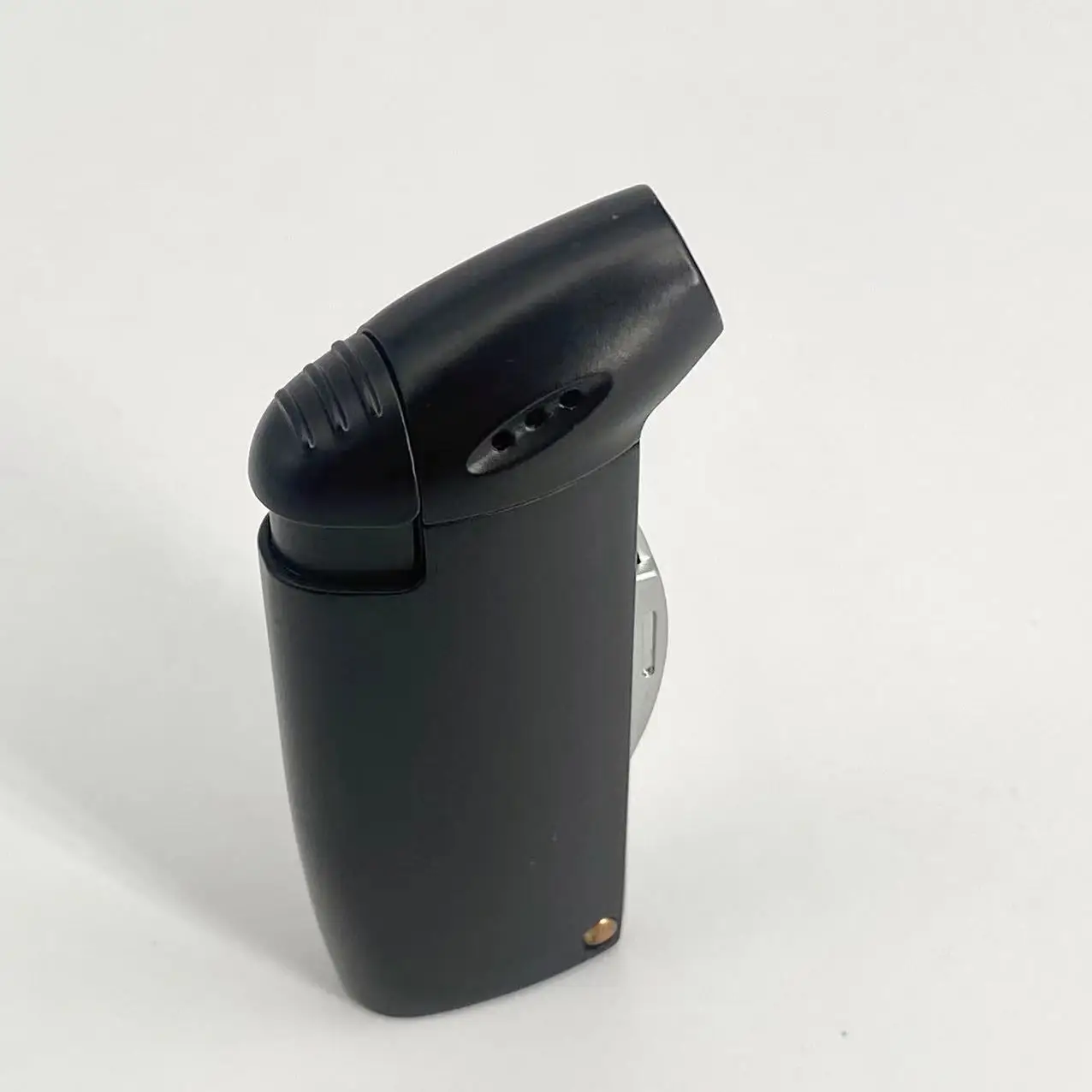 Refillable multifunctional gas butane angled soft flame 3 in 1 cigarette cigar lighter with 3 cleaner tools