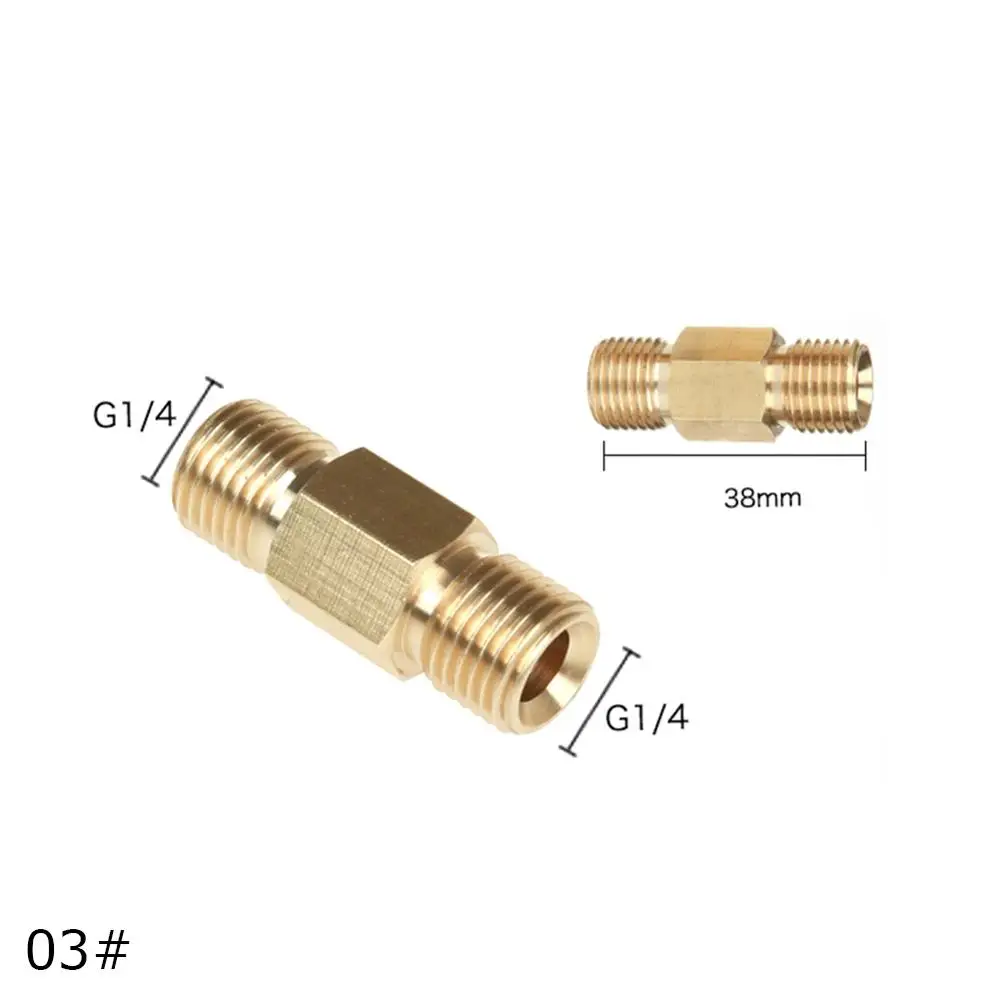 1PC High Pressure Washer Water Gun 1/4 inch Quick Connector M14x1.5mm Connector for Snow Foam Pot Spray Nozzle PA