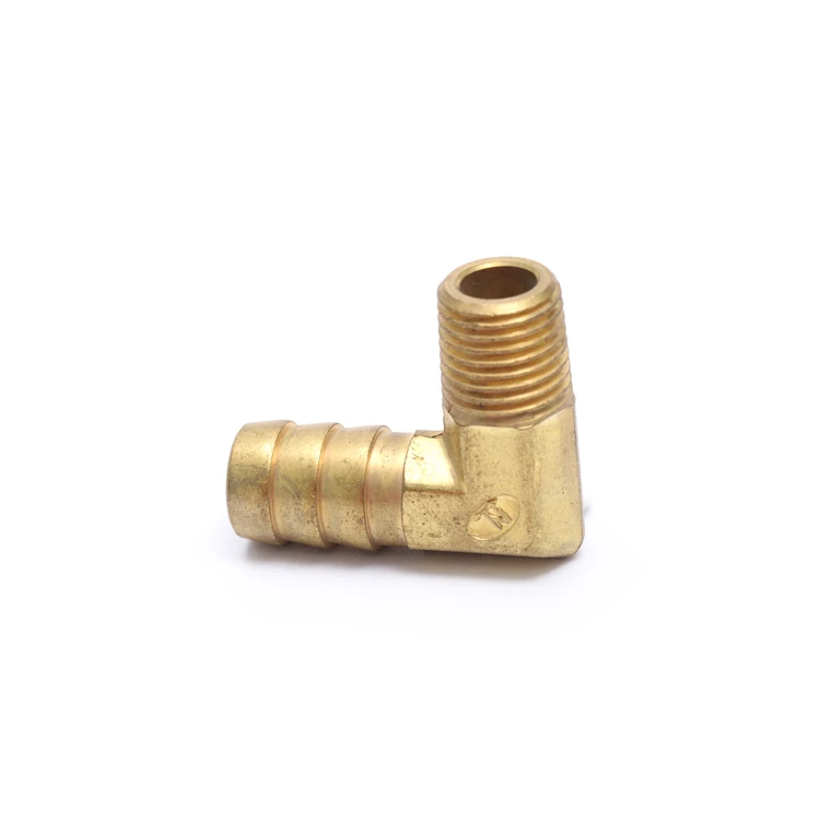 Factory Brass Material 90 Degree Male Thread Elbow Fitting With Hose
