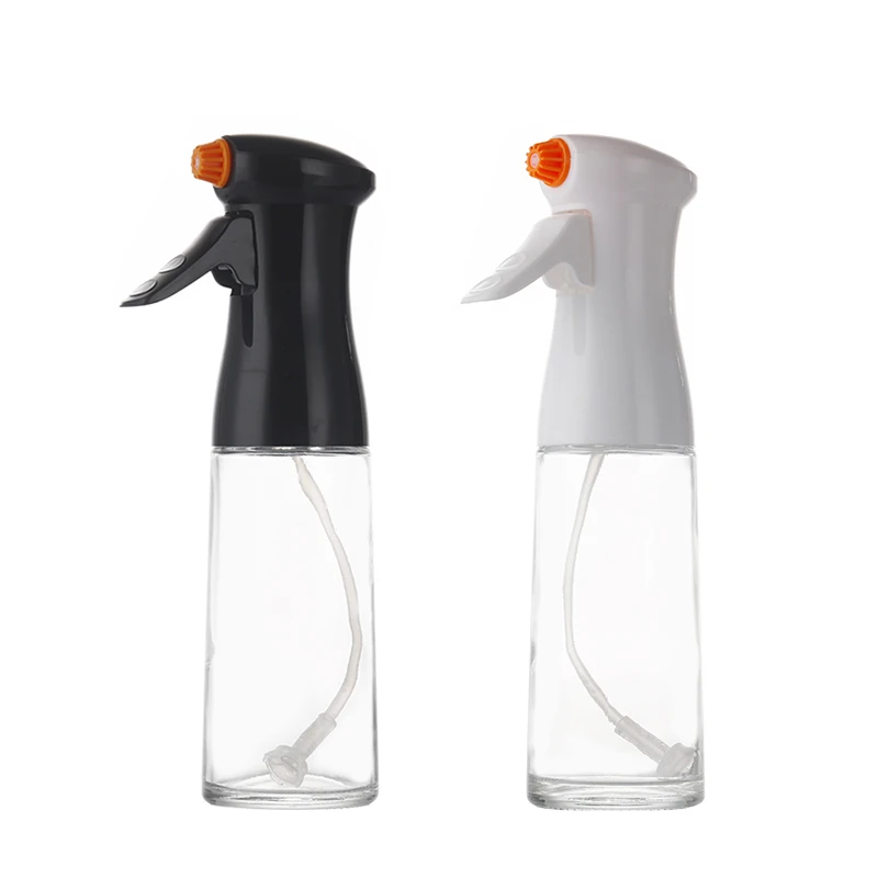 200ml Press type Glass BBQ Oil Spray Bottle Olive Oil Spray Dispenser Bottle Sprayer For Cooking