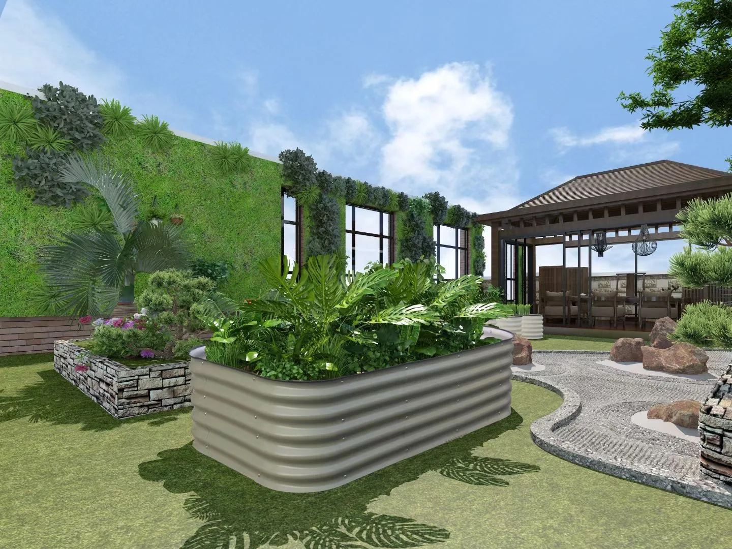 Wholesale Aluzinc Raised Garden Bed Kits Metal Large Planter Box Outdoor