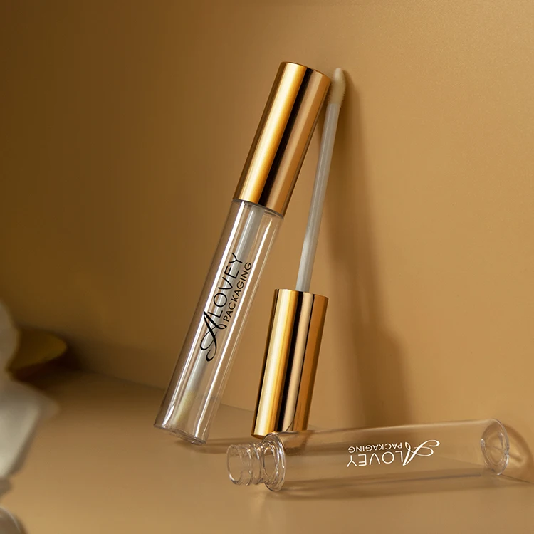 14ml Large Capacity Rose Gold Lipgloss Tubes With Brush Lip Gloss Concealer Cosmetic Package