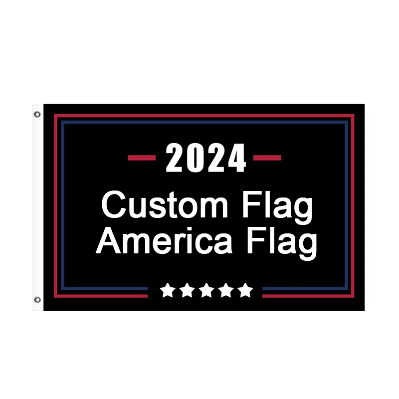 Custom 2024 Usa President Flag Cheap Price Keep America Great 3x5ft American Election Make American Great Again Flag Banner