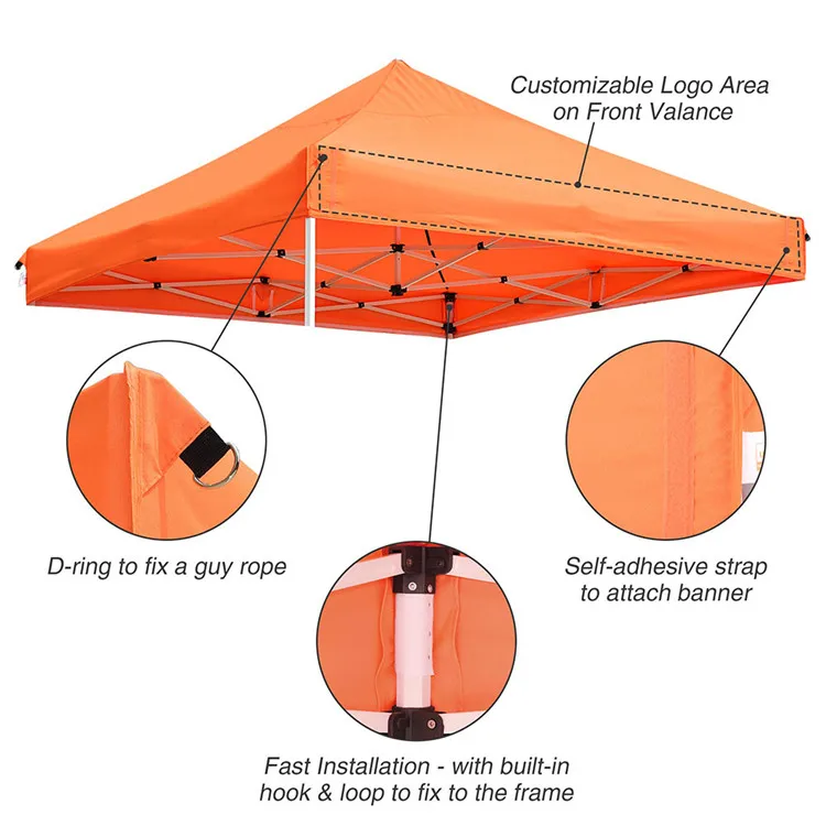 SENTAI Custom Printed Folding 3x3 Outdoor Event Aluminum Frame Pop Up Tents Marquee Gazebo Canopy Commercial Tent
