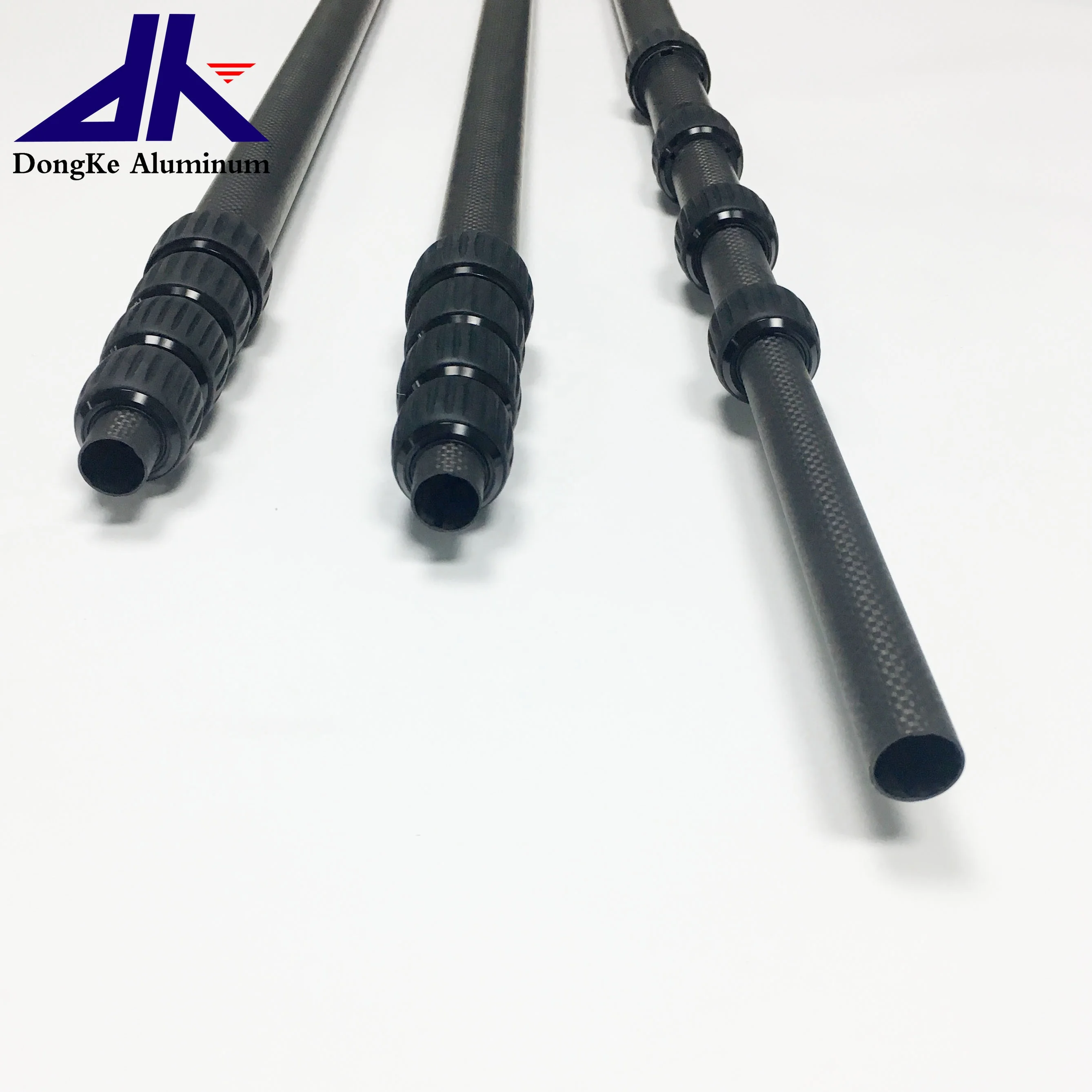 High Quality Light Weight Carbon Fiber Extension Rod Telescopic Pole Tool With Spin Lock Metal Detector  Microphone boom