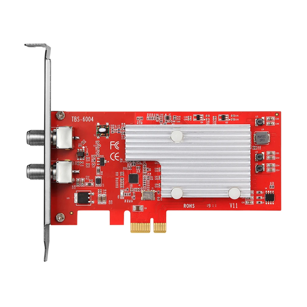 
TBS6004 DVB-S/T, ISDB, IP to 4 QAM DVB-C modulator PCIe card with free generating software (ETSI EN 300 429/ITU-T J.83A/C) 