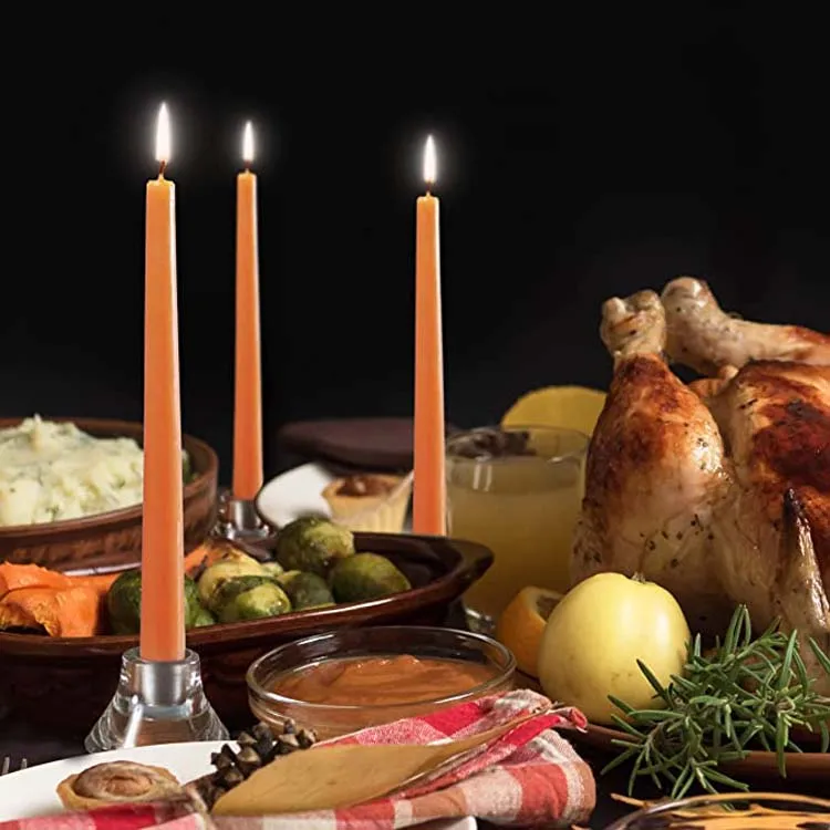 Paraffin Wax Drippless Taper Warmer Scented Oil Burner Candles for Dinner and Household