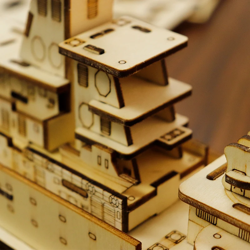 2021 сборная вручную Военная Модель 3D пазл 8 лет детская игрушка деревянный Разрушитель 3D пазл