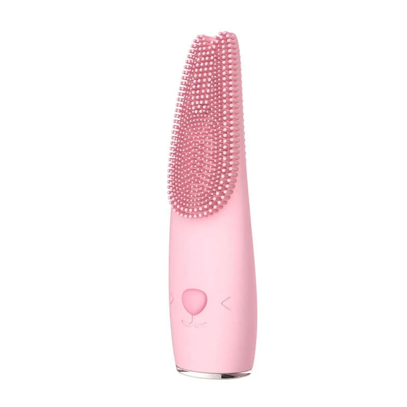 New Design Waterproof Cleaning Exfoliator Beauty Device Skin Care Face Silicone Electric Cleansing Facial Brush